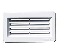 Copertura per griglia di aerazione, bianco, 110 x 55 mm di alta qualità, plastica ASA, per retrofit, per bagno, cucina