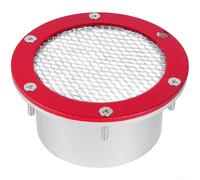 Copertura per griglia di aspirazione automobilistica, 76 mm, in lega di alluminio, per la gestione del flusso d'aria del veicolo e lo scudo dei detriti, con compatibilità generale (rosso)