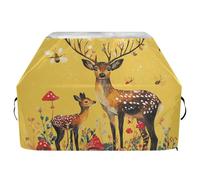 Copertura per griglia di cervo Sika, 165 cm, impermeabile, resistente, antistrappo, resistente allo sbiadimento, copertura per barbecue con coulisse regolabile per polvere e vento