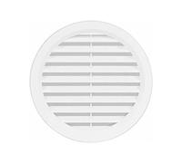Copertura per griglia di ventilazione mini circolare, 70 mm, in plastica ASA di alta qualità, colore: bianco