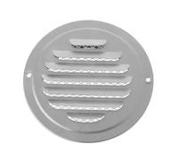 Copertura per griglia di ventilazione rotonda bianca da 160 mm con rete anti-mosca per pareti e soffitti, per la ventilazione di bagni e uffici, copertura di ventilazione fognatura