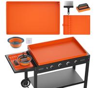 Copertura per griglia esterna in silicone 91,4 cm per copertura per piastra Blackstone, copertura completa per barbecue Weber, protegge la piastra da roditori, insetti, detriti e ruggine