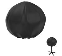 Copertura per griglia in tessuto Oxford, 45 x 50 cm, piccola, rotonda, impermeabile, protettiva per griglia da giardino, per interni ed esterni (BK)