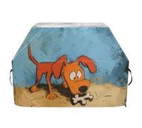 Copertura per griglia per cani che scavano per ossa, 165 cm, impermeabile, resistente, resistente allo sbiadimento e ai raggi UV, con coulisse regolabile per polvere e vento