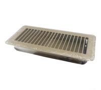 Copertura per griglia per pavimento in ferro, 10 x 25 cm, in metallo resistente, per riscaldamento e raffreddamento HVAC, griglia in acciaio, per hardware e ventilazione domestica (marrone)