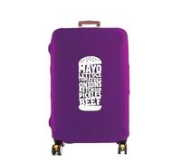 Copertura Per I Bagagli 2 pezzi di copertura for bagagli, protezione for valigia, copertura antipolvere elastica più spessa, accessori da viaggio for trolley da 18-32 pollici Per Le Famiglie(Purple,S)