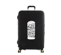 Copertura Per I Bagagli 2 pezzi di copertura for bagagli, protezione for valigia, copertura antipolvere elastica più spessa, accessori da viaggio for trolley da 18-32 pollici Per Le Famiglie(Black,L)