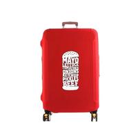 Copertura Per I Bagagli 2 pezzi di copertura for bagagli, protezione for valigia, copertura antipolvere elastica più spessa, accessori da viaggio for trolley da 18-32 pollici Per Le Famiglie(Red,S)