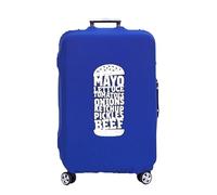 Copertura Per I Bagagli 2 pezzi di copertura for bagagli, protezione for valigia, copertura antipolvere elastica più spessa, accessori da viaggio for trolley da 18-32 pollici Per Le Famiglie(Blue,L)