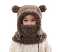Copertura per il viso da sci per bambini - caldo cappuccio termico in peluche, berretto invernale antivento, morbido copricapo isolato con vestibilità elastica | protezione per sport all'aperto sulla