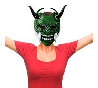 Copertura per il viso del samuraii di Halloween - Supporto per il viso del samuraii di Halloween | Copertine per il viso cosplay prop in lattice giapponese Ghost samuraii Hannya