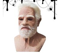 Copertura per il viso di Halloween, realistico, in lattice, per travestimento spaventoso, per feste di Halloween, cosplay e scherzi