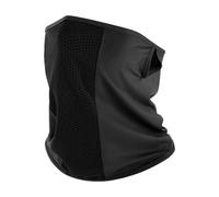Copertura per il viso in poliestere leggero che protegge dal sole e ad asciugatura rapida, per attività all'aperto, ciclismo, escursionismo, pesca, sport, Nero , Taglia unica