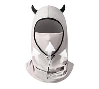 Copertura per il viso per protezione solare, da donna, con cappuccio rimovibile, sciarpa delicata sulla pelle, adatta per campeggio, alpinismo, escursionismo, Grigio