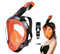 Copertura per il viso per snorkeling, vista panoramica, respirazione subacquea, di drenaggio automatico, per principianti, nuotatori, hobbisti, vacanzieri, appassionati di esploratori