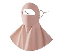 Copertura per il viso, protezione dai raggi UV, con foro regolabile per le orecchie, traspirante, per giardinaggio, ciclismo, tennis, agricoltura, rosa, fare riferimento alla descrizione