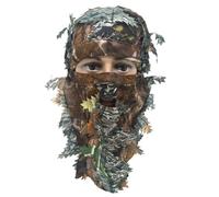 Copertura Per Il Viso Sfogliato,Casco Di Dissimulazione Airsoft | Maschera Integrale Camouflage, per, Giocatori Di Softair, Campeggio, Escursionismo, Osservazione
