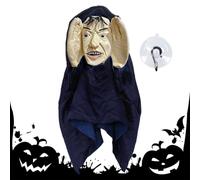 Copertura per il viso spaventosa, decorazione horror in lattice | Copertura per finestra spaventosa per casa, scuola, vacanze, Halloween, feste, festival, gotico, porta dell'auto A