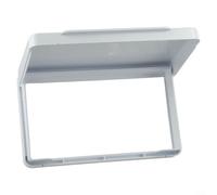 Copertura per interruttore a parete per bagno, reversibile, per presa tipo 86, doppia presa, sottile, impermeabile, in policarbonato, con ampio angolo di apertura di 110°, per cucina domestica (bianco