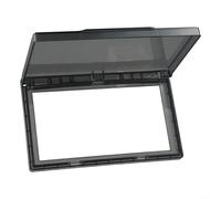 Copertura per interruttore a parete per bagno, reversibile, per presa tipo 86, doppia presa, sottile, impermeabile, in policarbonato, con ampio angolo di apertura di 110°, per cucina domestica (nero)