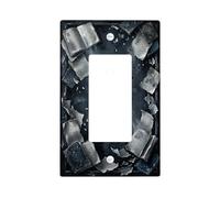 Copertura per interruttore della luce a bilanciere singolo, pagine mistiche scure strappate nessuna plastica nera, dimensioni standard, piatti decorativi da parete per nuovo appartamento, casa, camera