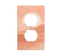 Copertura per interruttore della luce decorativa minimalista con alba sopra le colline del deserto, 1 banda, per cucina, camera da letto, bagno, dimensioni 7 x 11,4 cm