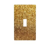 Copertura per interruttore della luce dorata glitterata decorativa singola a levetta 1 banda piastra da parete per cucina fattoria camera da letto bagno decorazione artistica