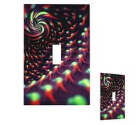 Copertura per interruttore della luce Fantasy Sci-Fi Vertigini Piastra da parete 1 Gang Switch Cover decorativa Presa elettrica Frontale per Bagno Cucina Decor Piastre da parete 12,7 x 7,6 cm