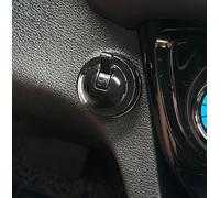 Copertura per interruttore di accensione auto in metallo con leva di avviamento a un pulsante e design vintage joystick adatto per vari modelli di auto e pulsanti del computer (nero)