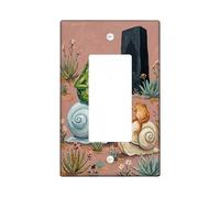 Copertura per interruttore singolo anfibio a bilanciere per violino e lumaca di lumaca verde primavera plastica dimensioni standard piastra decorativa per casa soggiorno nuovo appartamento decorazione