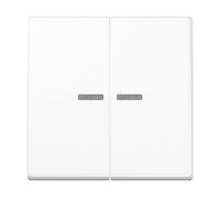 COPERTURA PER INTERRUTTORI DA INCASSO JUNG Placchetta interruttore doppia AS591-5KO5WW, 5,5 cm x 5,5 cm, peso 0,12 kg