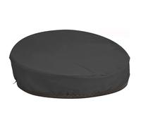 Copertura per Isola Prendisole in Rattan, Impermeabile Copertura Protettiva per Isola Divano Esterno , Telo di Coperture per Divano Rotondo da Giardino con Coulisse(Size:228*83cm,Color:Black)