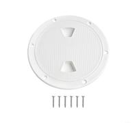 Copertura per ispezione del ponte di barche e yacht, rotonda, in ABS, per un accesso rapido e una chiusura sicura (15,2 cm con viti)