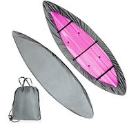 Copertura per kayak comuni, canoe, parapolvere kayak canoa, tessuto 420D multicolore multicolore (grigio, adatto da 5,6 m a 6 m kayak)