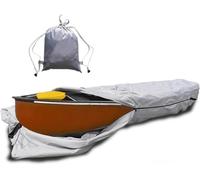 Copertura per Kayak per Kayak, Tessuto Oxford 420d Canoa Coperture per Kayak, Protezione Solare Impermeabile UV, per Esterni, Kayak Barca da Pesca Canoa, Grey, 10FT*2.3FT/3.1m*0.7m