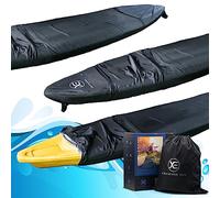 Copertura per kayak resistente con tessuto Oxford 600D (adatta a 2,4-5,5 m) per protezione UV, impermeabile e antipolvere, compatibile con canoa (4,6-5 m)