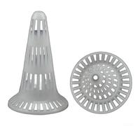 Copertura per la gestione dell'acqua per vasi di orchidee, realizzata in plastica riciclata di lunga durata con proprietà di drenaggio idrofobo (11,5 x 7,3 cm)