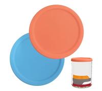 Copertura per lattine in silicone, 2 pezzi, con dimensioni standard, per campeggio, ufficio, cucina, sala da pranzo, picnic, preparazione dei pasti