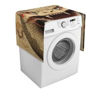 Copertura per lavatrice a bocca aperta con tasche portaoggetti, copertura antipolvere per lavatrice e asciugatrice, 137,9 x 52,1 cm, per frigorifero, cucina, decorazione per la casa