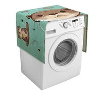Copertura per lavatrice a forma di lontra con tasche portaoggetti per lavatrice e asciugatrice, 137,9 x 52,1 cm, per frigorifero, cucina, decorazione per la casa