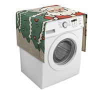 Copertura per lavatrice a forma di pecora natalizia con tasche portaoggetti, copertura antipolvere per lavatrice e asciugatrice, 137,9 x 52,1 cm, per frigorifero e cucina, decorazione per la casa