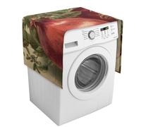 Copertura per lavatrice con bacche di melograno con tasche portaoggetti, copertura antipolvere per lavatrice e asciugatrice, 137,9 x 52,1 cm, per frigorifero, cucina, decorazione per la casa