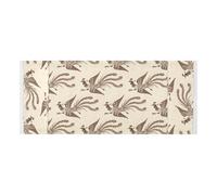 Copertura per lavatrice con bordo in pizzo con borsa laterale riutilizzabile Copertura protettiva per lavatrice Retro Pavone Beige Phoenix per lavanderia Cucina 130 x 55,9 cm