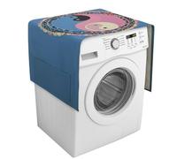 Copertura per lavatrice con motivo Yin Yang con tasche portaoggetti, copertura antipolvere per lavatrice e asciugatrice, copertura antipolvere per frigorifero resistente per elettrodomestici da cucina