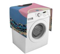 Copertura per lavatrice con motivo Yin Yang con tasche portaoggetti per lavatrice e asciugatrice, copertura antipolvere da 137,9 x 52,1 cm, per frigorifero, cucina, decorazione per la casa
