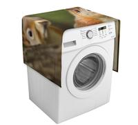 Copertura per lavatrice con tasche portaoggetti per lavatrice e asciugatrice, copertura antipolvere 137,9 x 52,1 cm, per frigorifero, cucina, decorazione per la casa