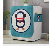 Copertura Per Lavatrice, Coperchio Protettivo Impermeabile Per Asciugatrice Della Lavatrice A Caricamento Frontale Antipolvere A Prova Di Polvere (Pinguino Blu(L45*W60*H85Cm))