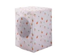 Copertura per lavatrice, Copri Cesto Lavatrice 2 pz PEVA Trasparente 63x62x85cm(Transparent Pink)