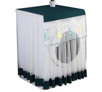 Copertura per lavatrice Copri lavatrice completamente automatico con ciondolo a nappa e ricamo in pizzo, copri a tamburo protezione solare(Style-E2)