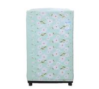 Copertura per lavatrice, Copri lavatrice in poliestere con coperchi superiori aperti 2 pezzi multicolore 56x56x87 cm(Green)